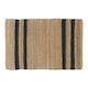 Sisal Doormat with Black Stripes