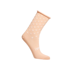 Socks: Lamington Womens Socks - Crew | Lychee (Roll Top)