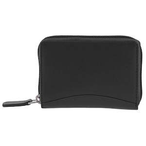 Leather Card Wallet - Stretch | Black