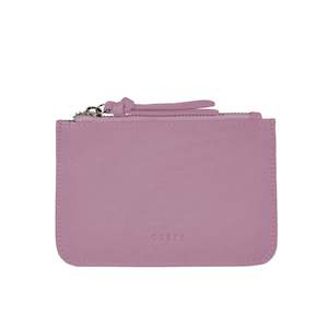 Purses Wallets Keyrings: Leather Pouch - Village | Pink