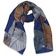 Leaves Scarf - Blue
