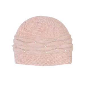 Hats Gloves: Beanie - Cleo | Blush
