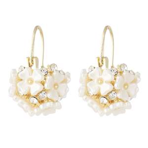 Ballroom Earrings - White