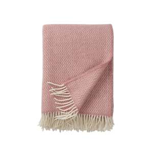 Baby Care: Klippan 100% Wool Throw - Sorbet | Powder Pink