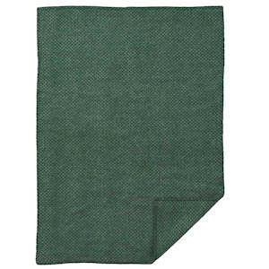Klippan 100% Wool Baby Bassinet Blanket - Domino | Green