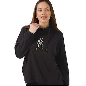 Stella & Gemma Newport Hoodie - Black S+G Logo