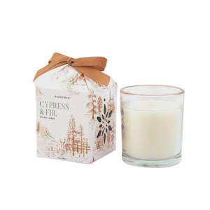Christmas Decorations: Christmas - Paddywax Candle in Box | Cypress + Fir