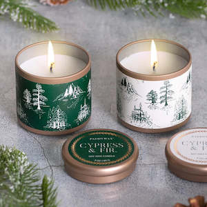 Christmas - Paddywax Tin Candles | Cypress + Fir