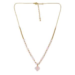 Stella + Gemma Necklace - Howlite | Pink