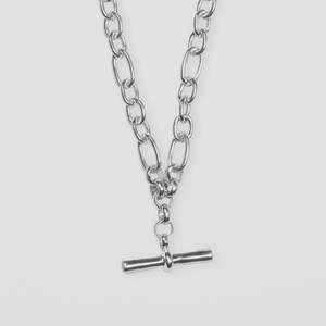 Stella + Gemma Necklace - Chunky Fob | Silver