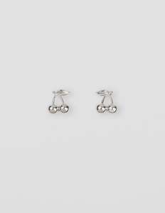 S + G Earrings - Cherries | Silver