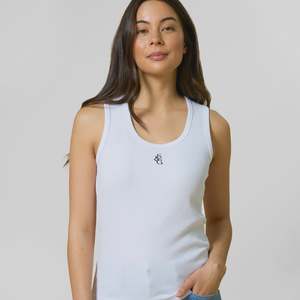 Stella Gemma: Stella + Gemma Core Logo Tank - White
