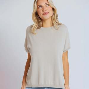 Stella Gemma: Stella + Gemma Gwen Tee - Cement