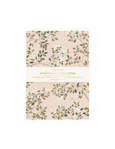 Notepad Jotter - White Blossoms