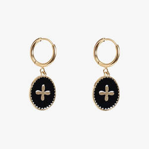 All: Earring - Black X Earring