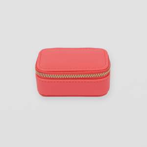 S+G Jewellery Case - Small Rectangular | Neon Pink