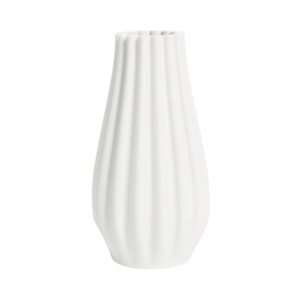 3D Printed Ceramic Vase - Steffi White | Small