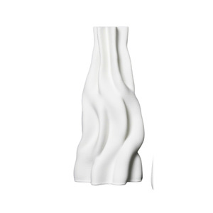 3D Printed Ceramic Vase - Anouk White | Large