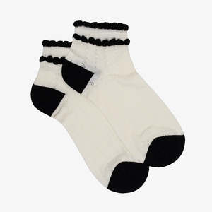 Socks: Sock | Tuxedo Frill Sock