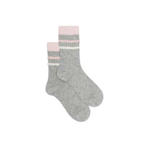Sock | Grey and Blushline