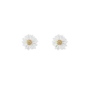 S+G Earrings - Daisy | White