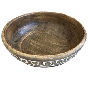 Home Living: Patterned Wooden Bowls