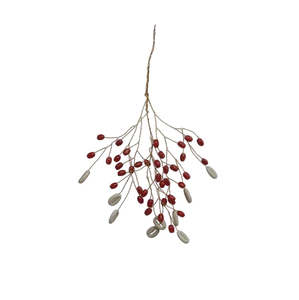 Christmas Decoration - Beaded Bunch | Red