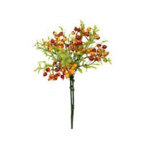Faux Plant - Berry Cluster Stem | Orange/Red