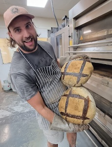Products: Whole miche - a round 2kg loaf - Shelly Bay Baker