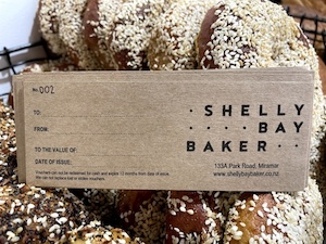 Products: Printed Gift Voucher - Shelly Bay Baker