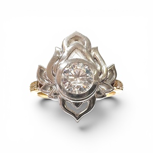 Products: Lotus Ring 18ct and Platinum