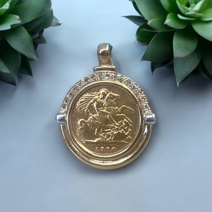 Products: Diamond Sovereign Pendant