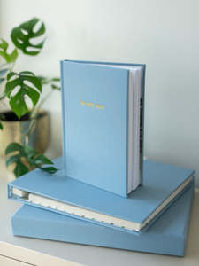 Vintage Blue Photo Album & To My Son Journal bundle