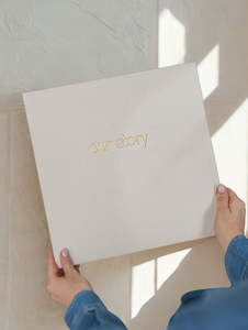 Luxury Self Adhesive Photo Albums: Personalised Wedding Photo Album | Our Story Luxury Self Adhesive Album
