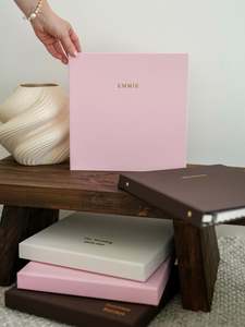 Luxury Self Adhesive Photo Albums: Bespoke Personalised Photo Album & Box | Custom Keepsake Gift