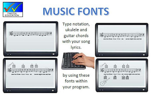 Products: TwoTix Music Fonts Mysite