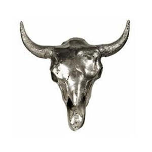 Home Decor: Silver Animal Skull