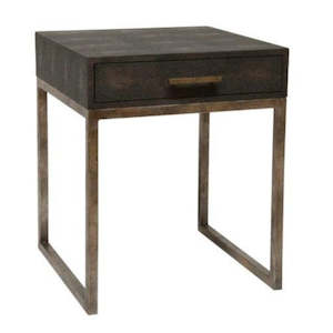 Draws: Clarice 1 Drawer Side Table Seal