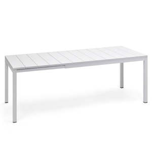 Regatta Outdoor Extension Dining Table - 1400 to 2100 White