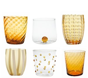 Melting Pot Tumblers - Amber