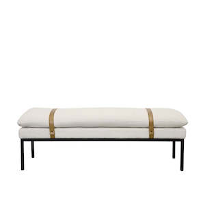 Baxter Ottoman/Bench Seat - Ivory