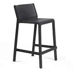 Furniture 1: Trent Outdoor Low Bar Stool - Charcoal