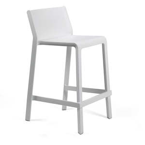 Furniture 1: Trent Outdoor Low Bar Stool - White