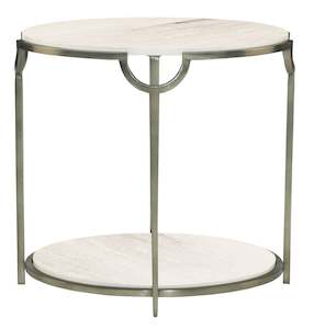 Side Coffee Tables: Morello Oval Metal Side Table