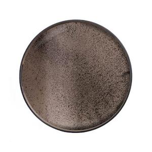 Bar: Tray - Round Bronze Mirror