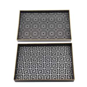 Bar: Meander Rectangular Trays - Set of 2