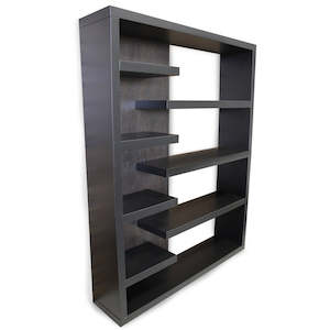 Display Cabinets Shelving: Wall Divider, Small - Dark Oak