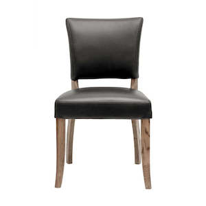 Dining Chairs: Crane Dining Chair - Black Leather