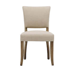 Dining Chairs: Crane Dining Chair - Cream Linen