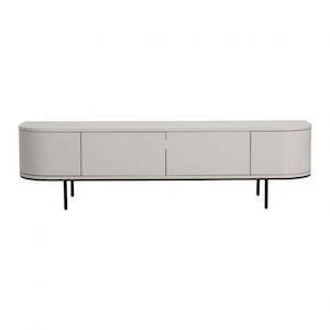 Orson Round Entertainment Unit - Grey Ash